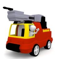 Fire Protection car toy drawing