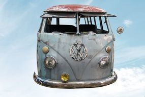 Volkswagen car on a background of blue sky