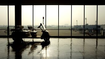 Golf car at Don Muang Airport