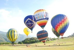 hot air balloon show in Taiwan