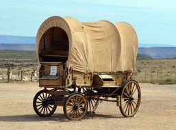 old wagon in the Grand Canyon in Arizona