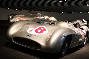 Mercedes-Benz racing cars in Museum, germany, Stuttgart