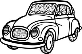 painted cartoon car model