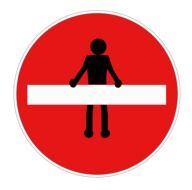 clipart of road sign with funny man