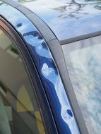 car after hail