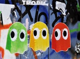 street art in Berlin, Pac-Man