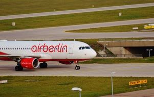 aircraft of airberlin on the runway