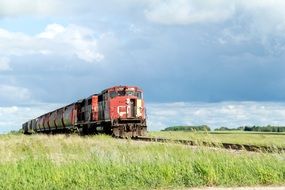 Picture of Train is on Railroad