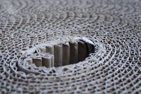 roll of corrugated cardboard