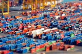 Containers in a Port, spain, barcelona