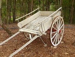 wooden cart for agricultural work