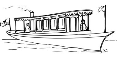 Boat Powered Steam as a drawing