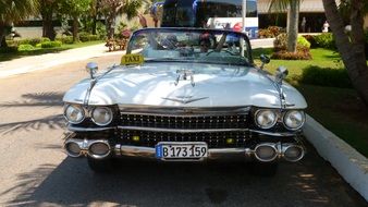 Cadillac eldorado stands on the road