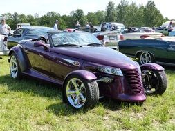exhibition of hot rod cars