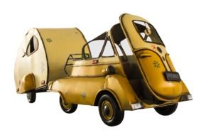 Oldtimer Caravan Auto, toy model