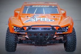 orange radio controlled car speed