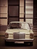 classic rusty Mercedes benz