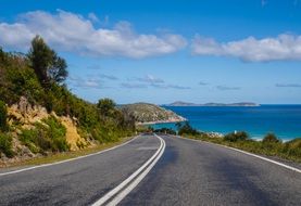 Road Ocean Destination