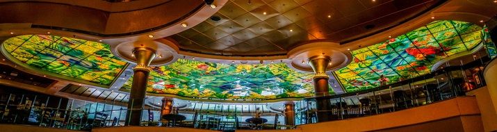 color Stained Glass Ceiling