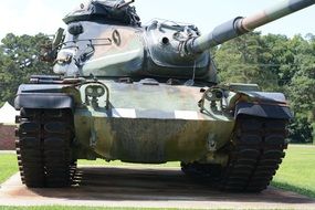 Heavy Military Tank on a sunny day