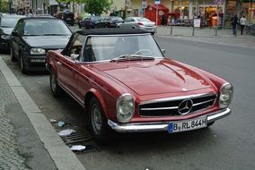 red Mercedes Classic