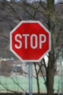 Stop street sign