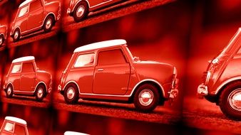 red Mini Car Motor