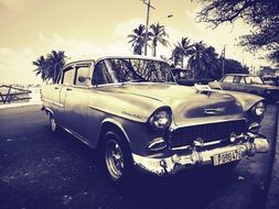 old car like antiques, cuba