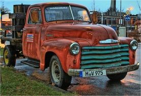 old brown chevrolet truck