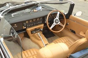 interior of Jaguar v12