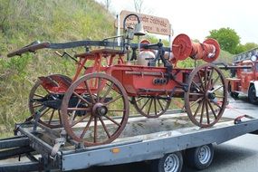 Old vintage fire truck