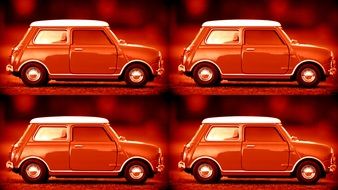 Mini Car Motor red toy