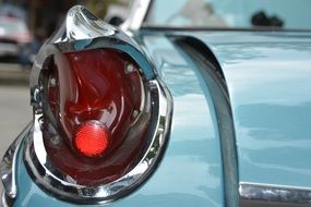 Vintage Spotlight Lamp on a car