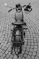 moped old-timer on the pavement