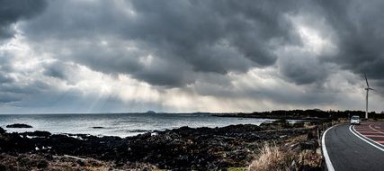 Coastal Road on Jeju Island