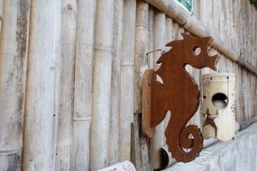 Seahorse as a Wood Lamp