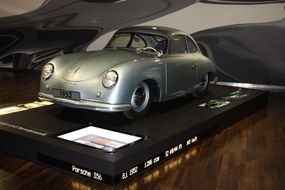 vintage silver Porsche 356