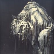 Tiger Drawing street art