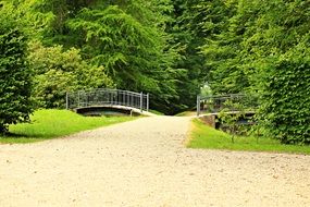 landscape of the castle park