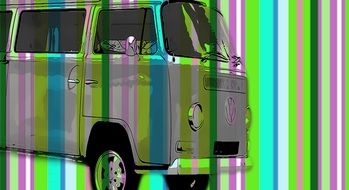 Volkswagen Camper drawing