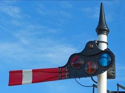 Old traffic Light at the railway station