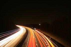 picture of the Traffic at night