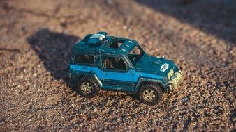 police jeep, miniature model