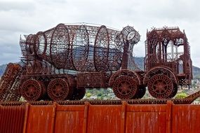 Sculpture Metal Truck