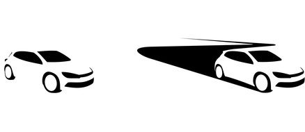 Abstract picture of the cars
