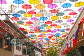 Street with Umbrella,Antalya