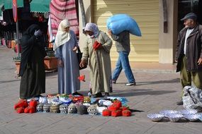 street trade in Morocco