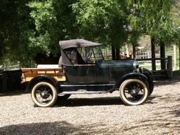 vintage ford among nature in australia