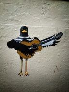 bird as a graffiti