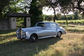 Luxury Rolls Royce, vintage car outdoor